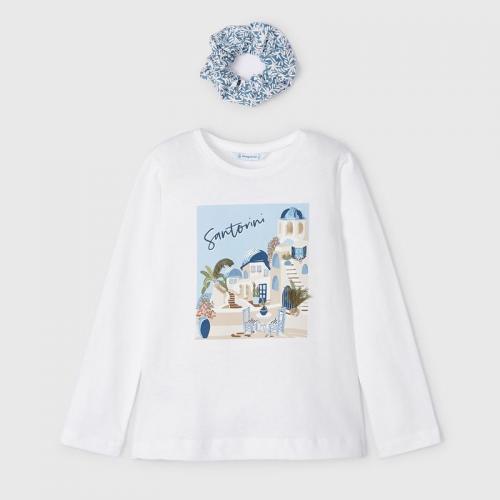 シュシュ付き・SantoriniのロングTシャツ