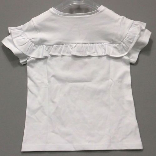真っ白なフリルTシャツ