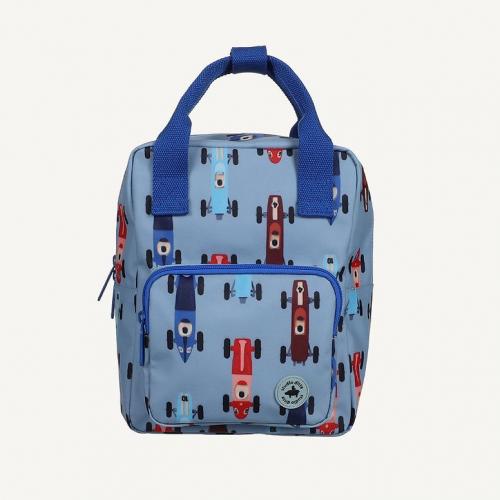 Small backpack/race cars blue