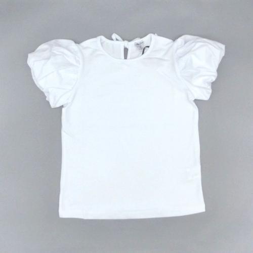 ダブルパフスリーブのホワイトTシャツ