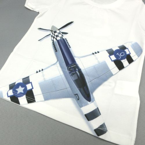 オシャレなプロペラ機のTシャツ