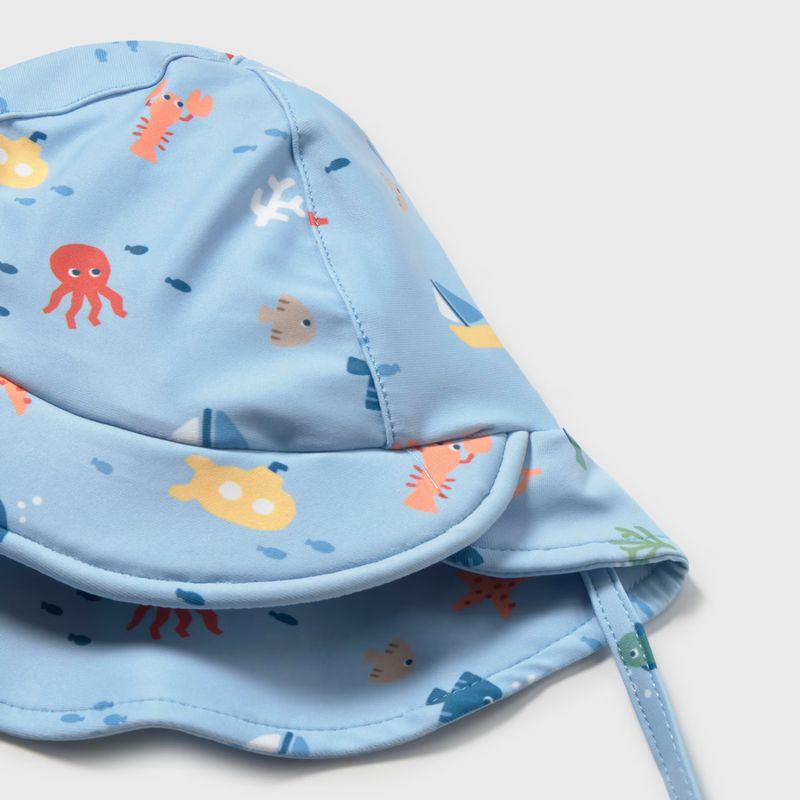 海の仲間たちのオールインワンスイムウエア＆ハットSet