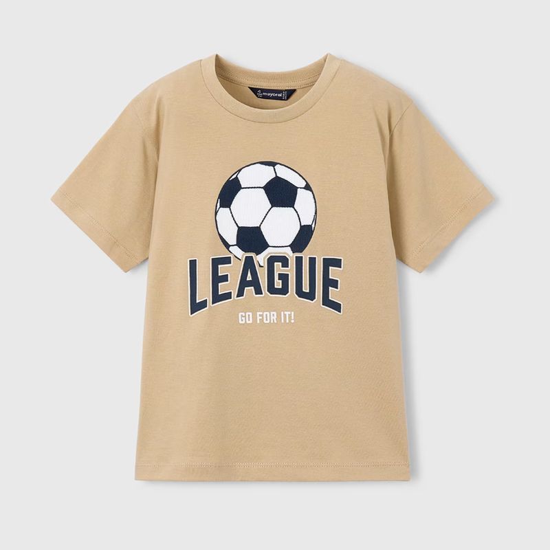 ベージュ・FootballＴシャツ