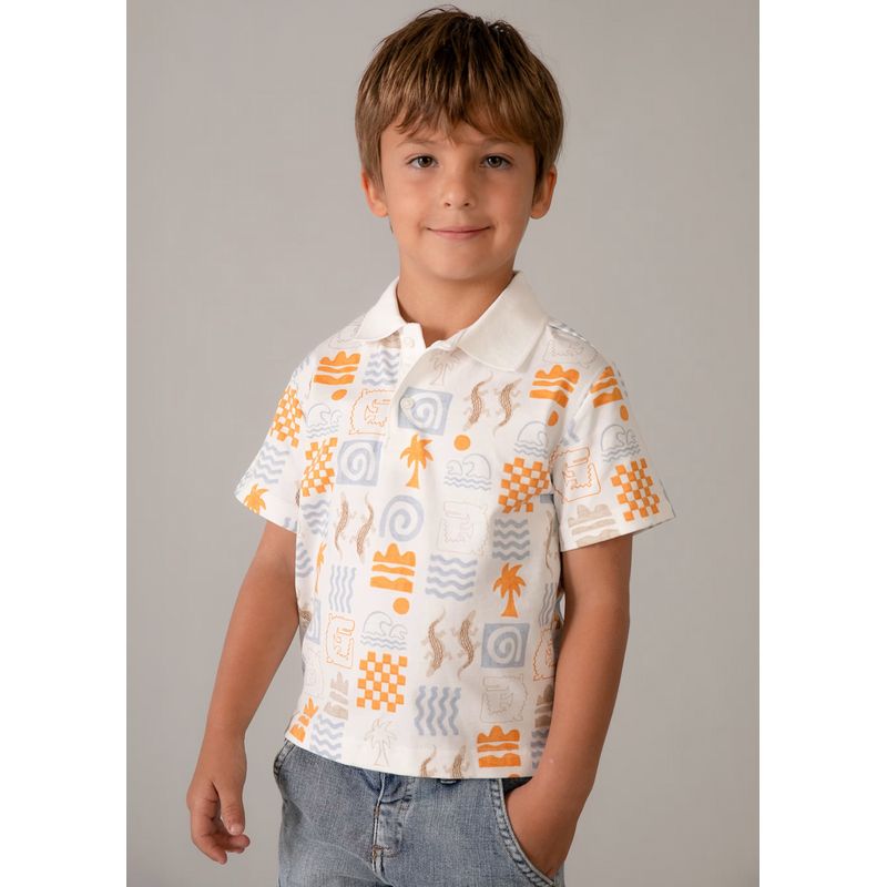 パステル模様のポロ