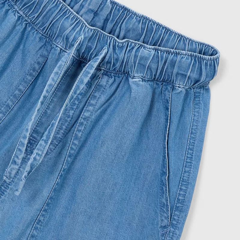 ソフトデニムのバミューダ