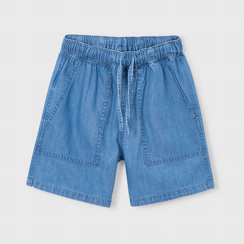 ソフトデニムのバミューダ