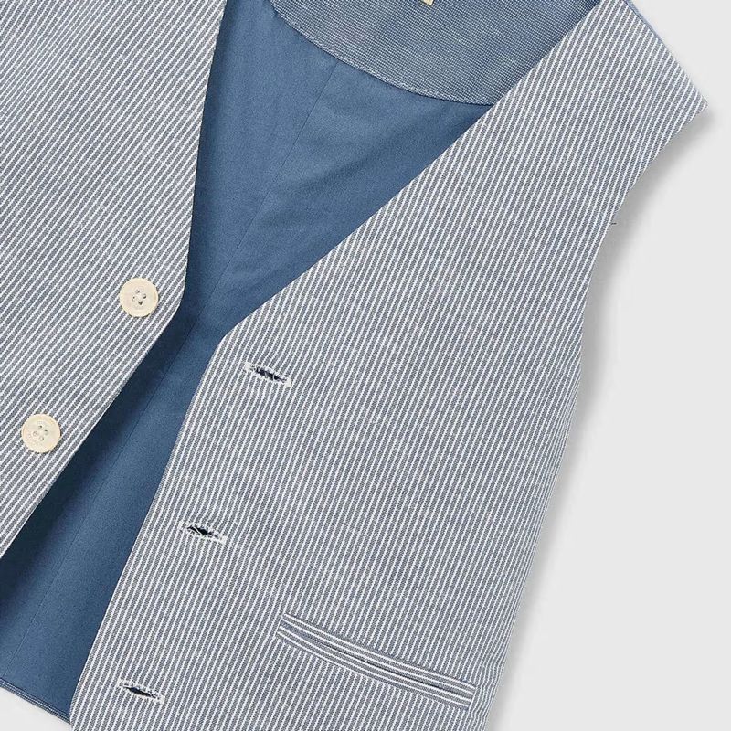 お洒落な２トーンベスト＆パンツSet