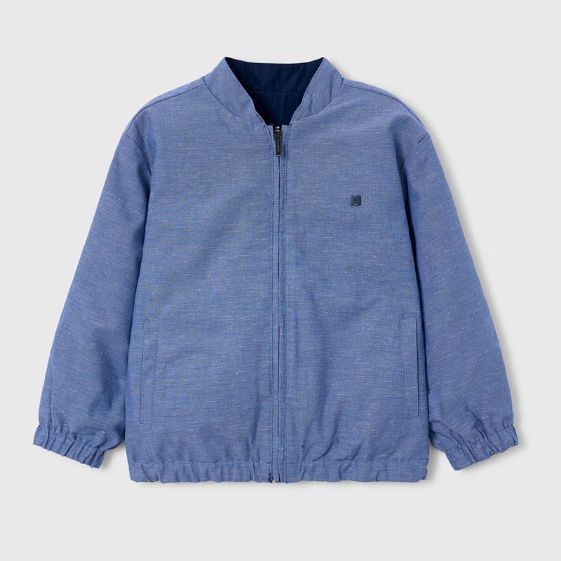 シャンブレー＆ネイビーのリバーシブルジャケット