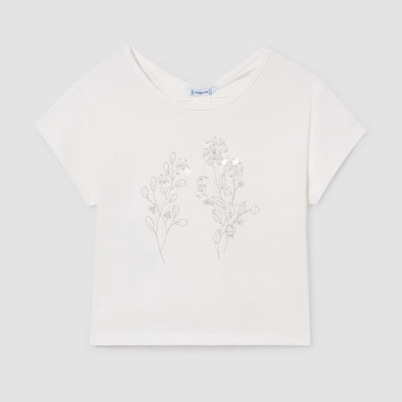 スタッズフラワーのＴシャツ