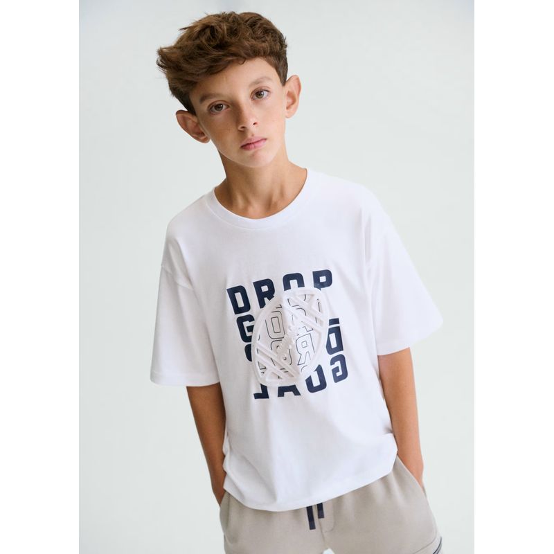 ラグビースタイルのホワイトＴシャツ