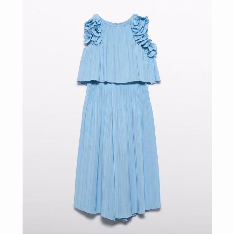 素敵なプリーツ使いのトップス＆パンツSet