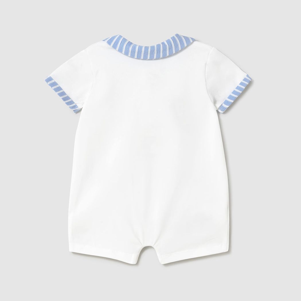 シンプルな前開きロンパース/B