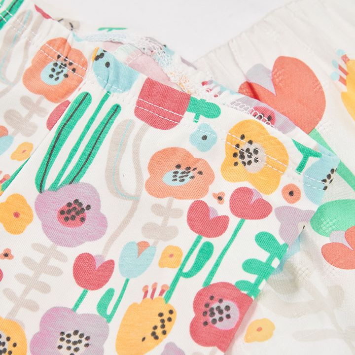 パステルフラワーのチュニック＆レギンスSet