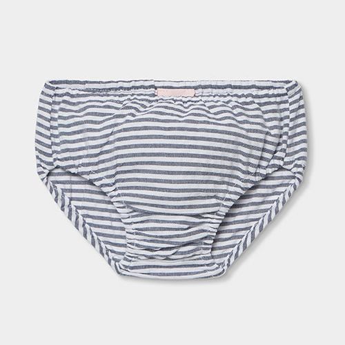 グレーストライプ・おリボンワンピース (ブルマ付き)