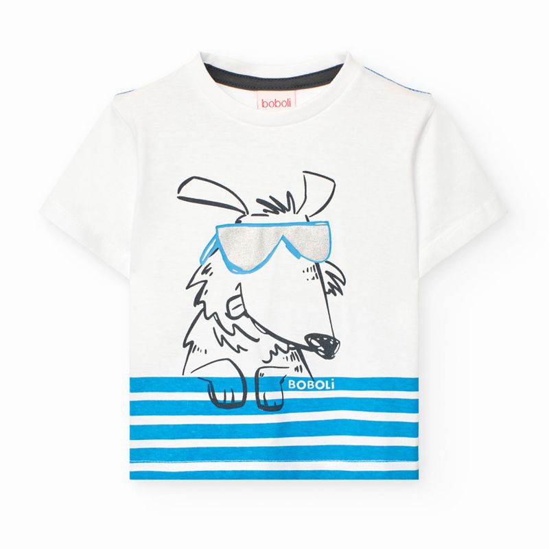 ターコイズブルーのDOGＴシャツSet