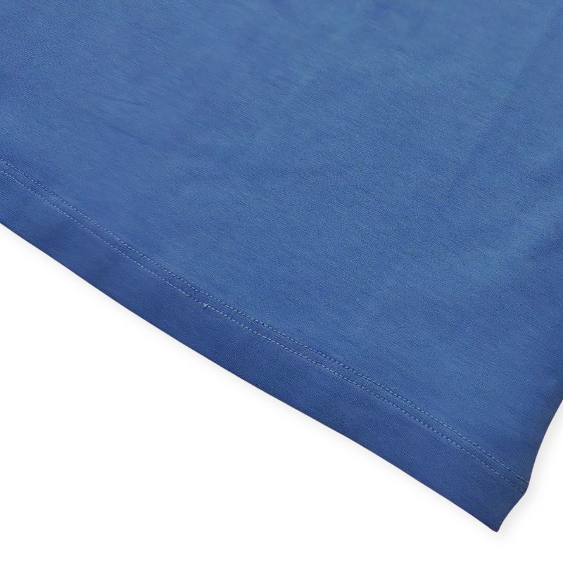 上質コットン＆ブルーストライプのポロ