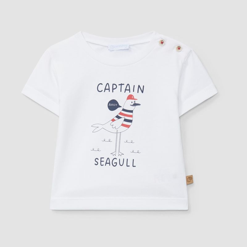 可愛いCAPTAINプリントＴシャツ
