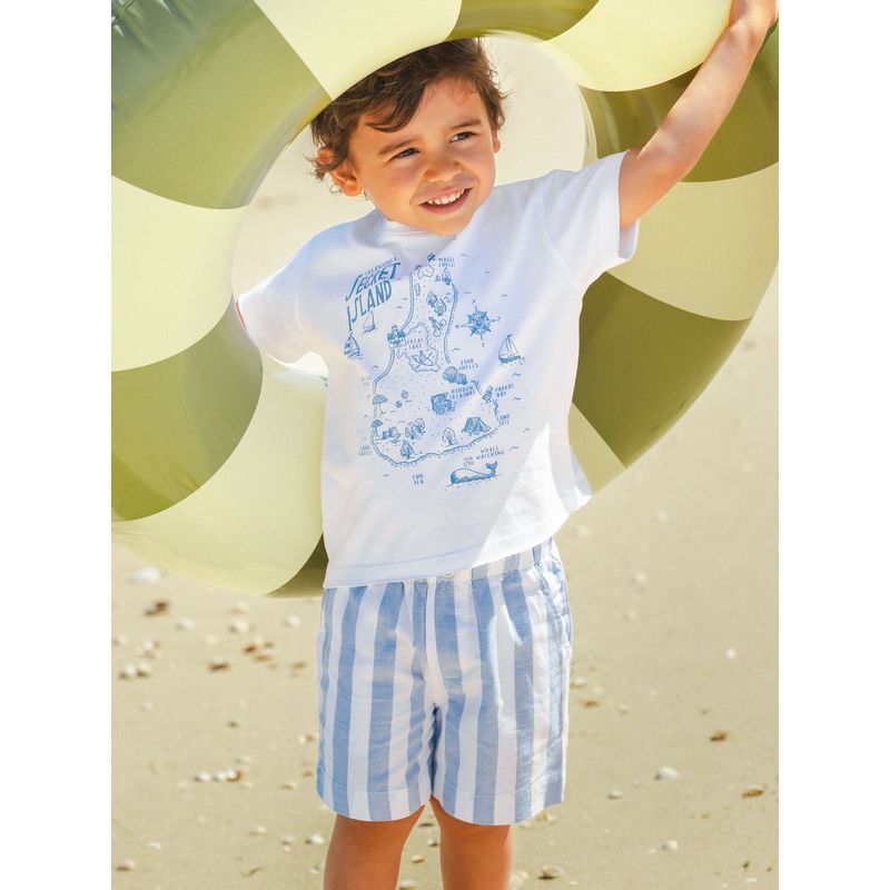 ISLANDマッププリントのＴシャツ