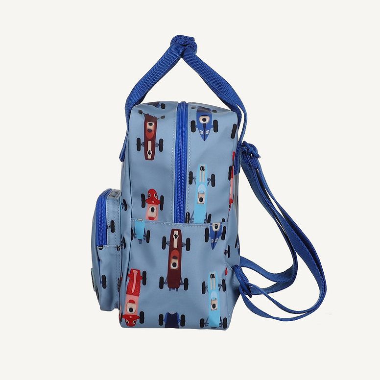 Small backpack/race cars blue