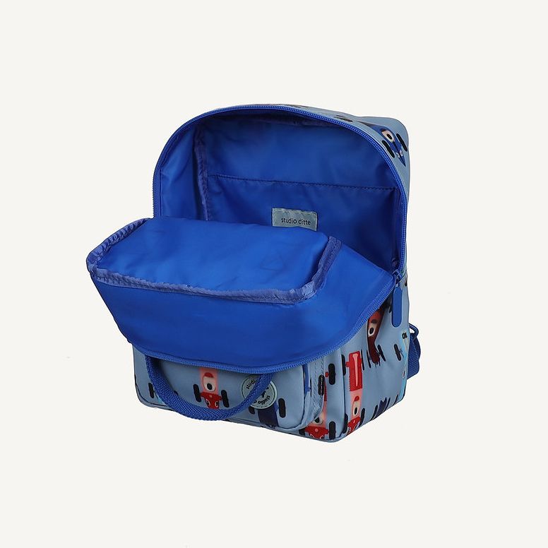 Small backpack/race cars blue