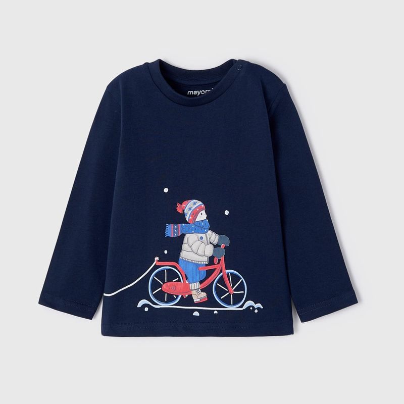 ウィンターBOYのTシャツ (ネイビー)