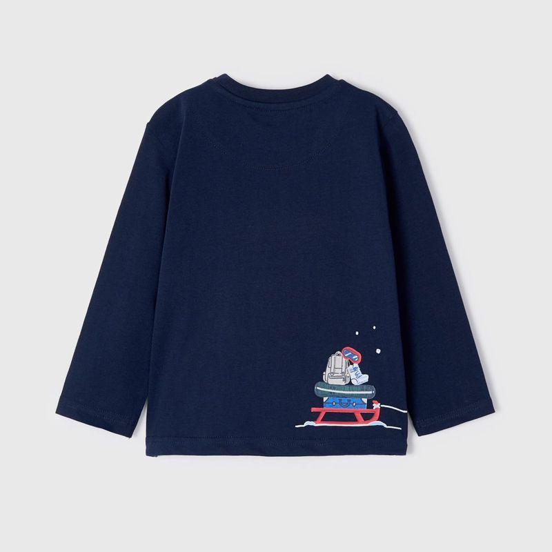 ウィンターBOYのTシャツ (ネイビー)