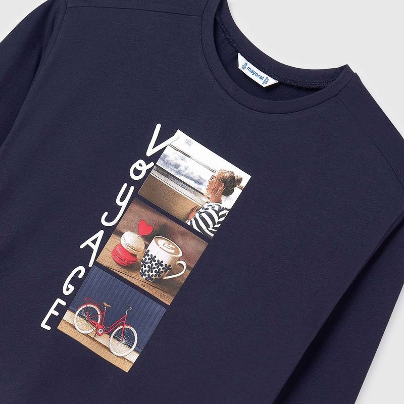 ネイビー”VOYAGE”Tシャツ