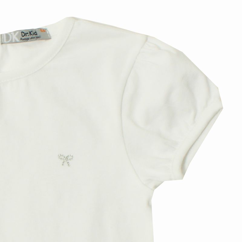 おリボンスタッズのパフスリーブTシャツ