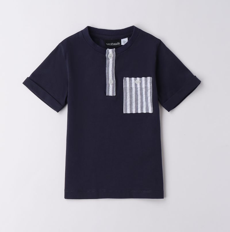 オシャレなポケットデザインのネイビーＴシャツ