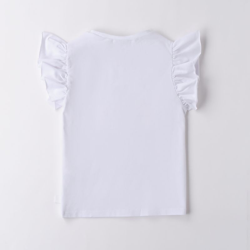 オレンジのバスケットフラワーＴシャツ＆ショートパンツSet