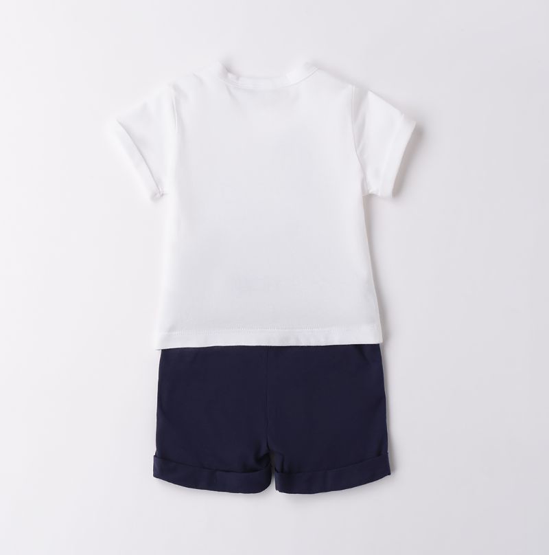 可愛いお車のＴシャツ＆ネイビーショートパンツSet