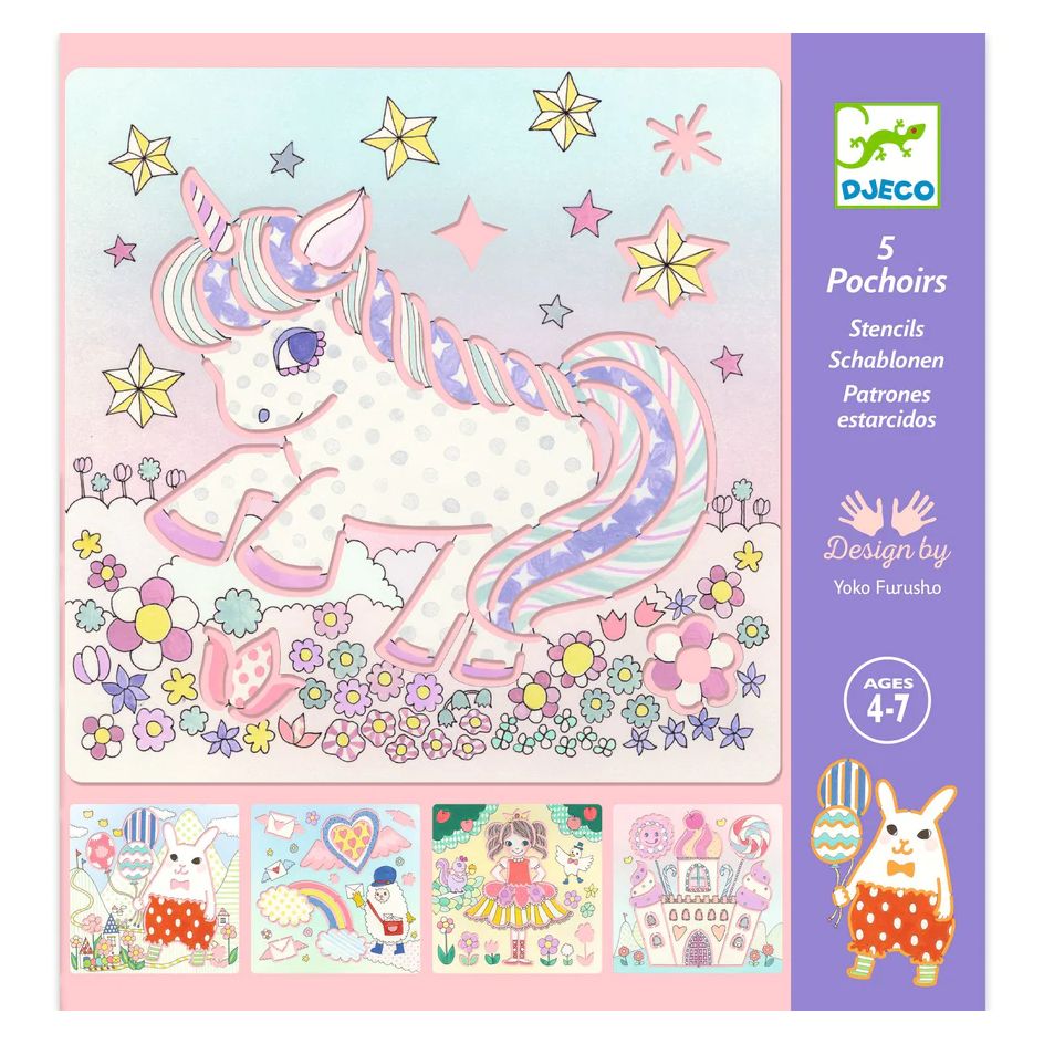 DJECO　ステンシル　カワイイランド