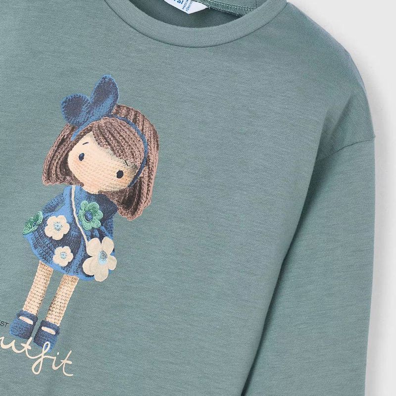 キュートなガールのシックカラーＴシャツ