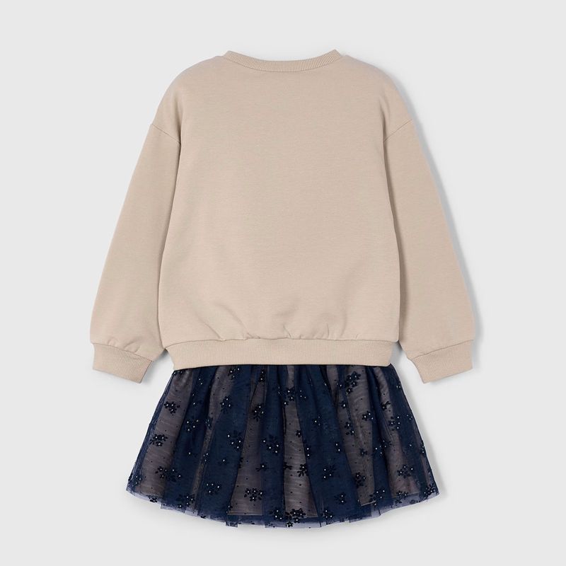 ナチュラルフラワースウェット＆チュールスカートSet