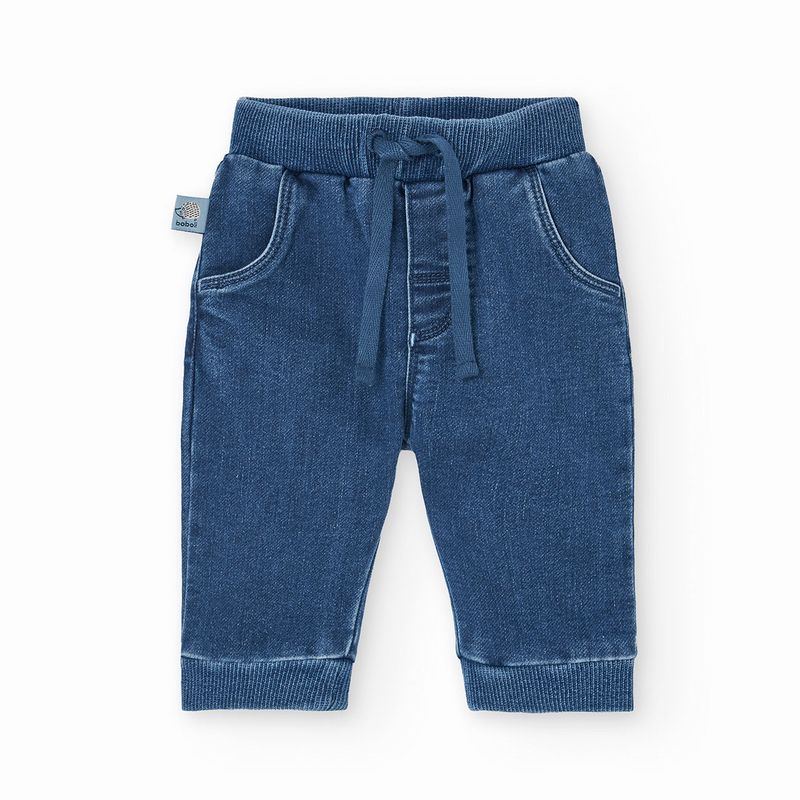 ミニボーイのデニムロングパンツ