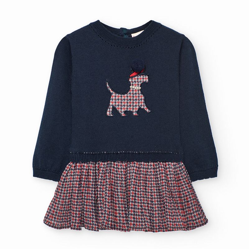 オシャレDOGのハーリキンチェックワンピース