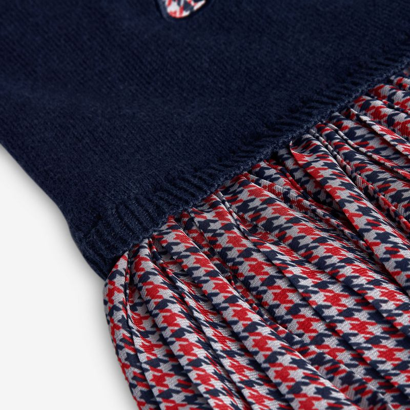 オシャレDOGのハーリキンチェックワンピース