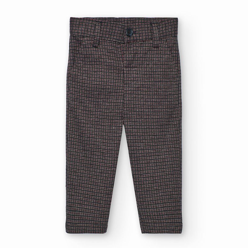 シックチェックのロングパンツ