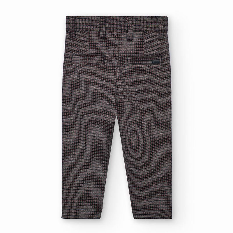 シックチェックのロングパンツ