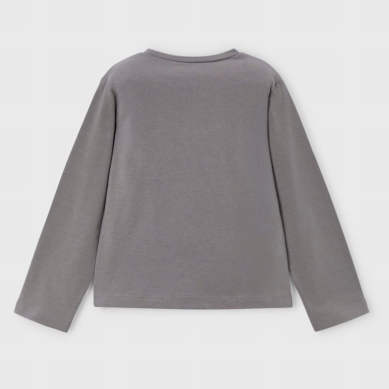 グレーのフラワーＴシャツ