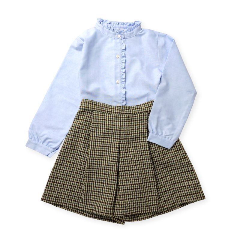オシャレなハーリキンチェックのキュロットパンツ