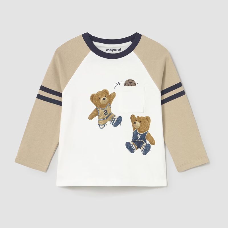 バスケットベアーの２トーンＴシャツ
