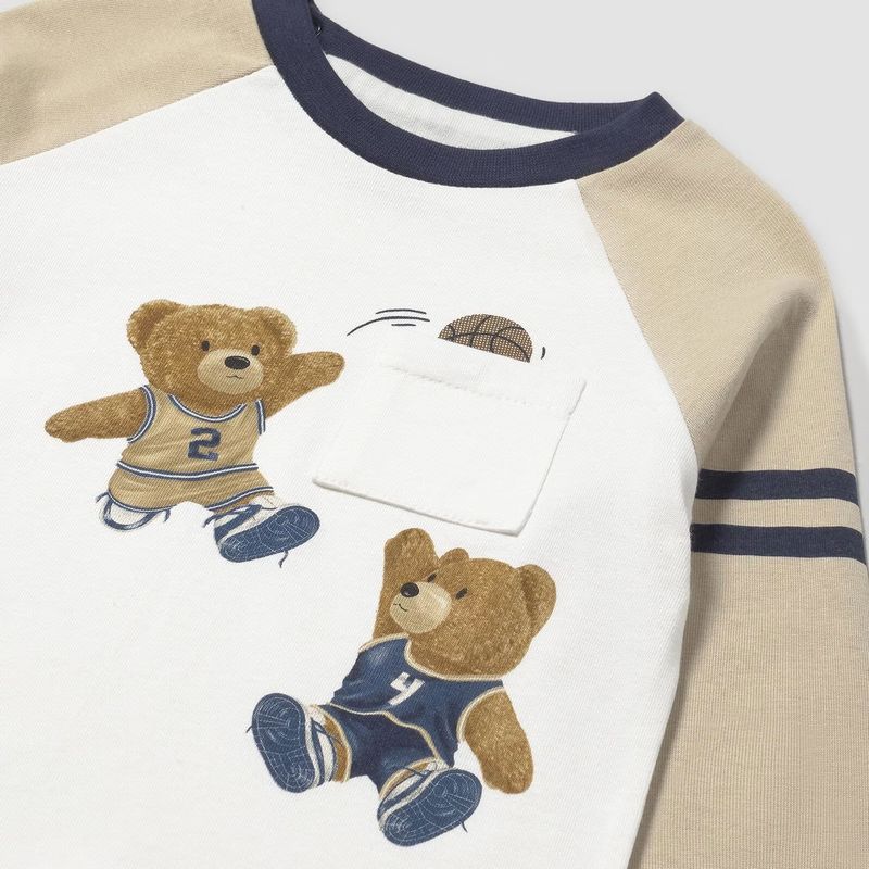 バスケットベアーの２トーンＴシャツ