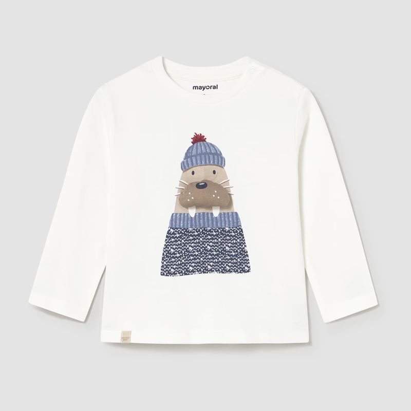 おしゃれなウインターアザラシのＴシャツ