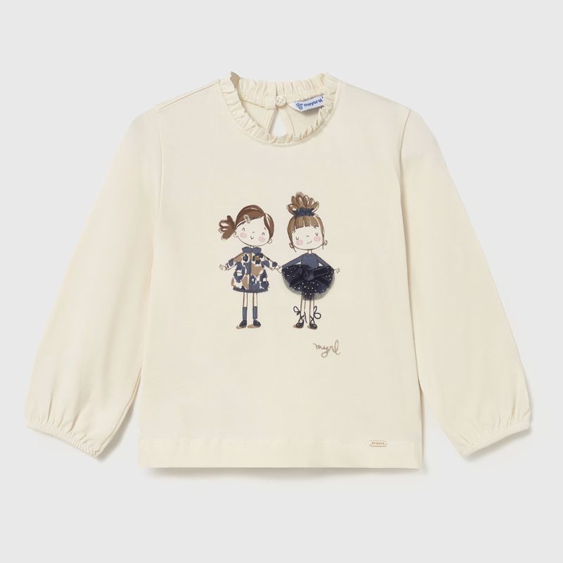 おしゃれなガールズスタイル・ナチュラルカラーＴシャツ