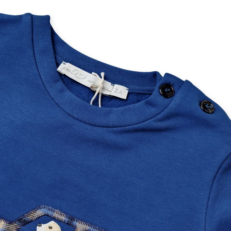 DOGCARモチーフの上質コットンのスウェット