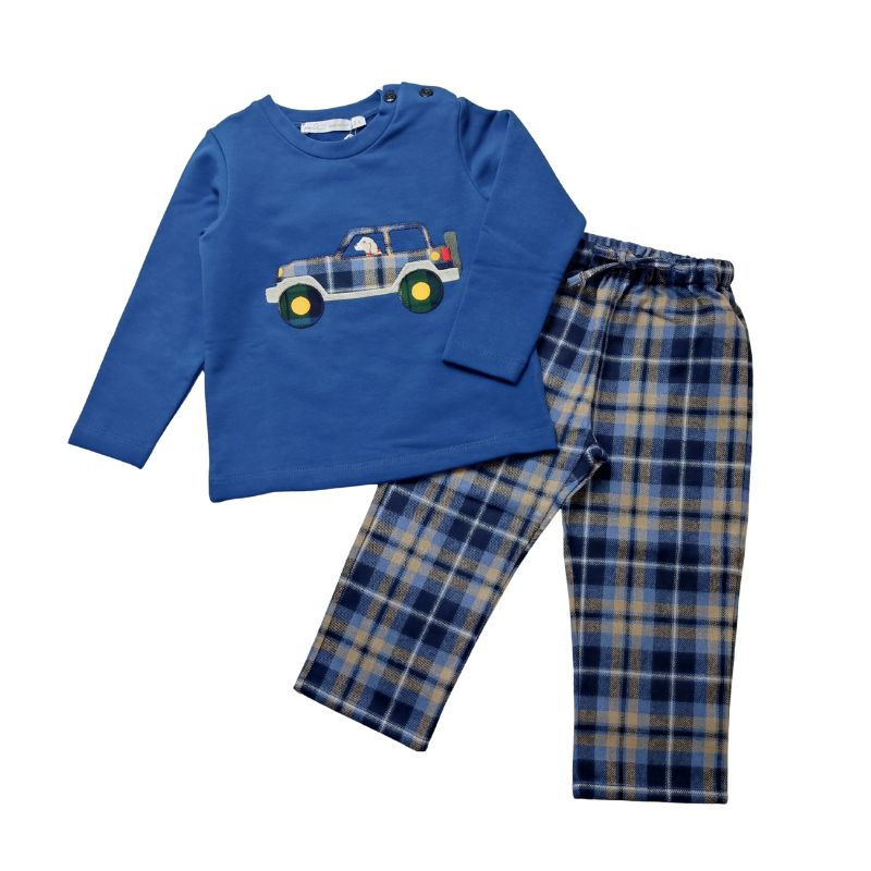 DOGCARモチーフの上質コットンのスウェット