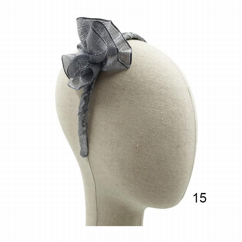 ラメフラワーのカチューシャ