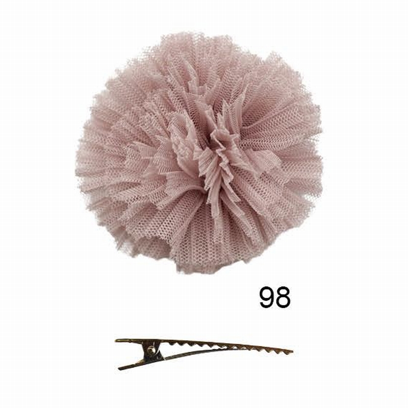 チュールポンポンのピン