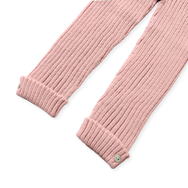 シンプルなリブニットレギンス/P